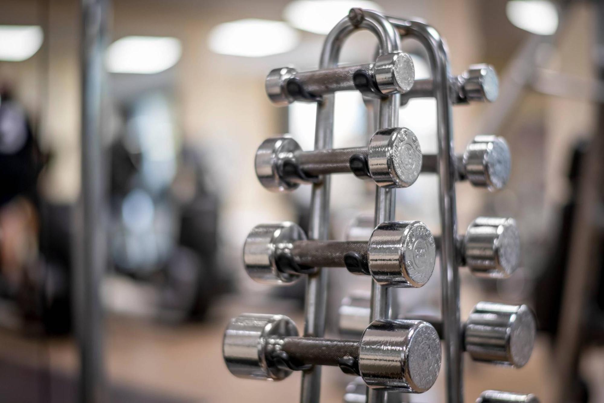 Frankfurt Marriott Hotel Fráncfort del Meno Exterior foto Dumbbells on a rack